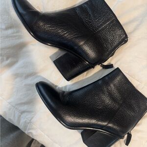 Banana Republic Black Leather Ankle Boots